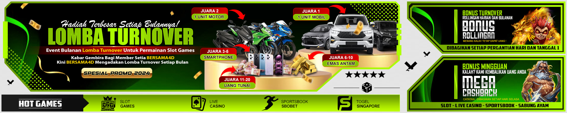 bersama4d slot online terpercaya |  Event cashback dan rollingan setiap hari